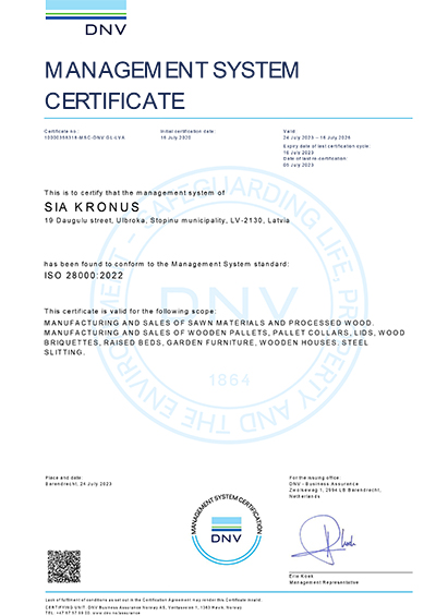 MSC Certificate