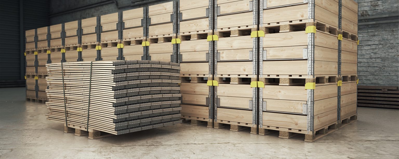 Pallet collars for efficient multi-level storage
