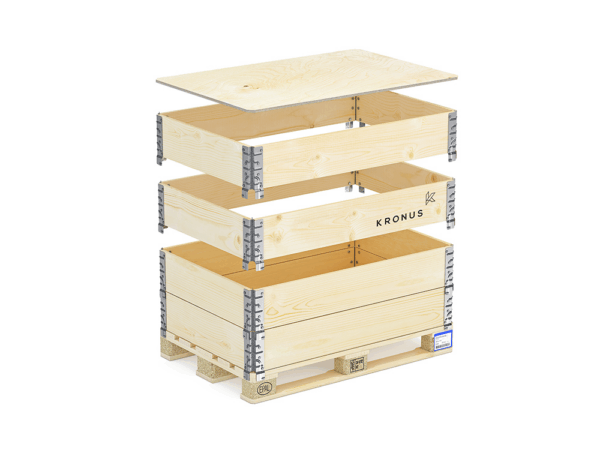 KRONUS-wooden-pallet-collars-stackable-solution-easy-to-handle