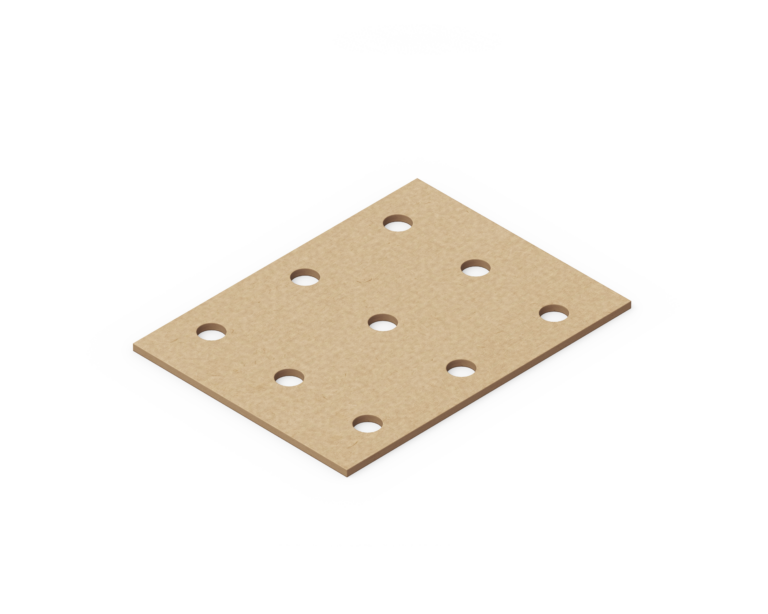 Plate with holes-80×60 (00000)